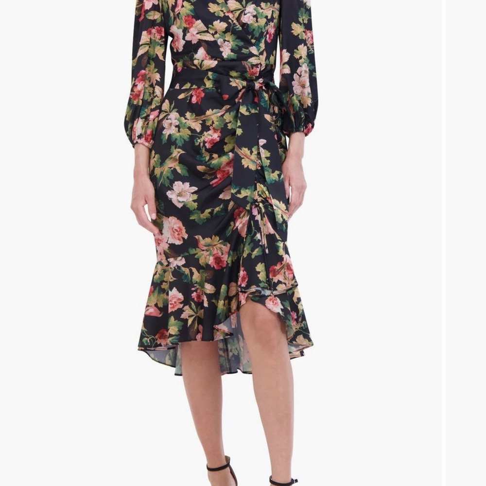 Floral Black Dress